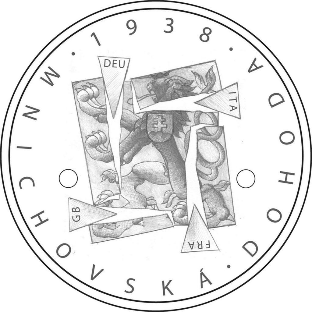 zlatá mince 1938 Mnichovská dohoda česká mincovna