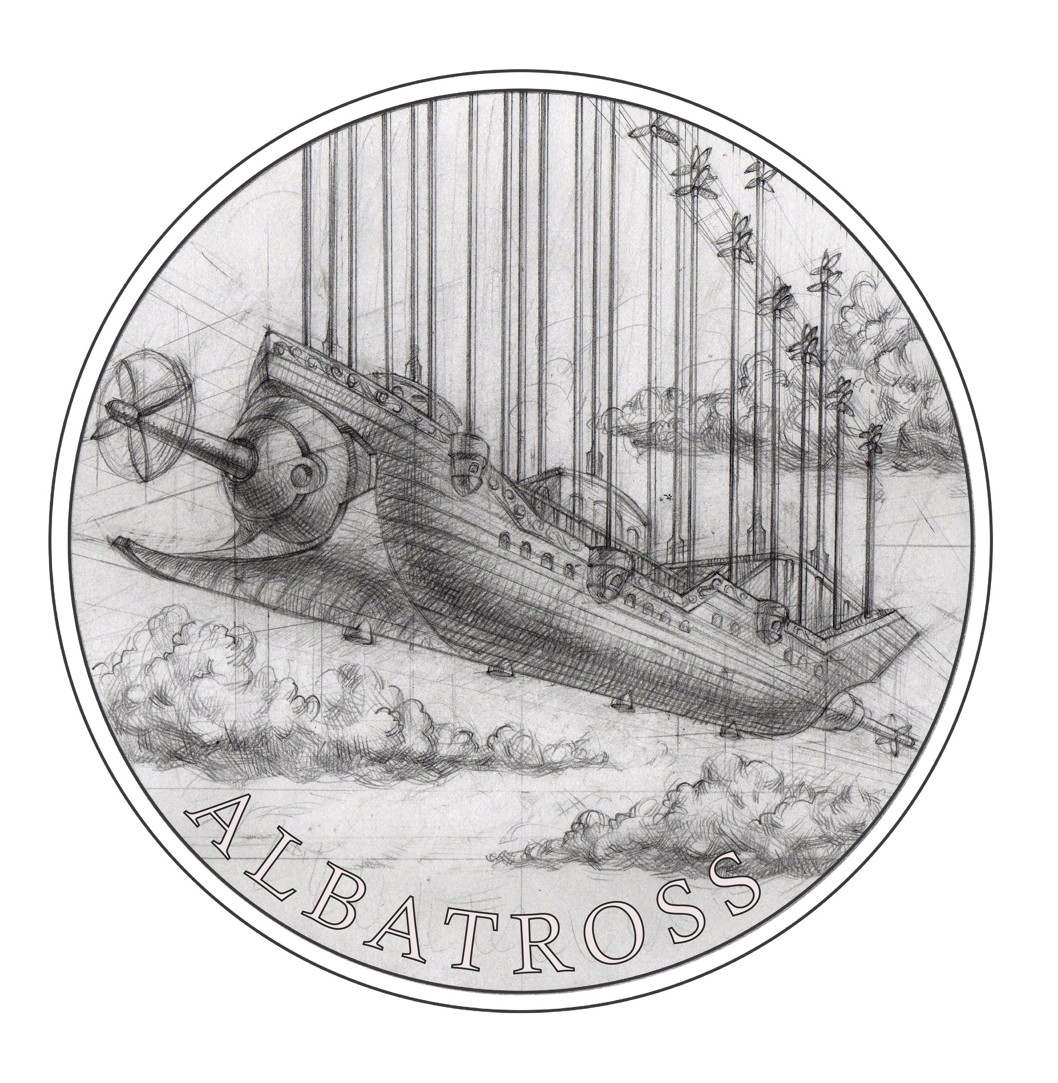 Stříbrná mince Fantastický svět Julese Verna - Ponorka Nautilus proof