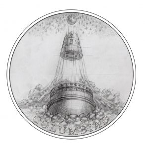 Stříbrná mince Fantastický svět Julese Verna - Měsíční dělo Kolumbiad proof