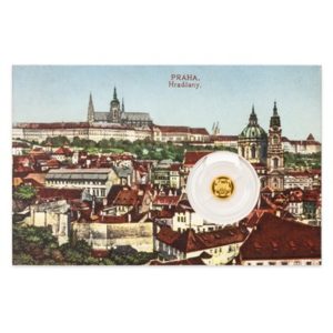 Zlatá mince Vydání první Československé známky