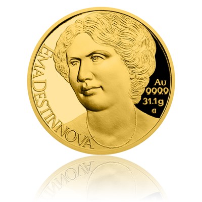 Zlatá uncová mince Osudové ženy - Ema Destinnová proof