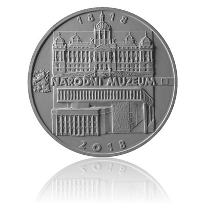 Stříbrná mince 200 Kč 2018 Založení Národního muzea proof