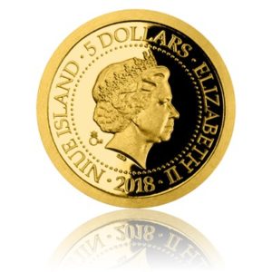 Reverzní strana mince Svatá Barbora