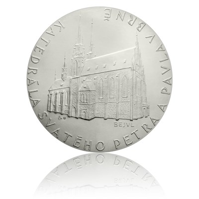 Platinová medaile katedrála sv. Petra a Pavla v Brně